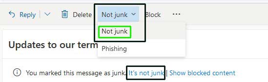 hotmail whitelist configuration